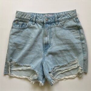 Frayed Denim Shorts